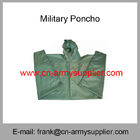 Wholesale Cheap China Plain Color Polyester Oxford Nylon Military Poncho