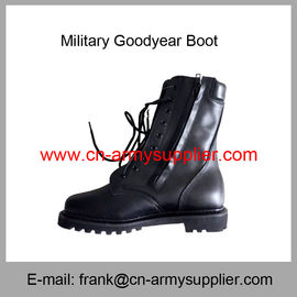 Wholesale Cheap China Army Black Full Leather Goodyear Military Combat Boot