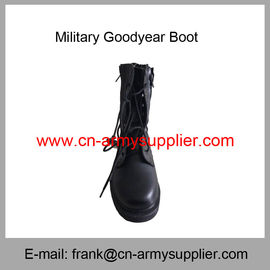 Wholesale Cheap China Army Black Full Leather Goodyear Military Combat Boot