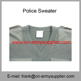 Wholesale Cheap China Military Wool Polyester Police Army Green Jumper