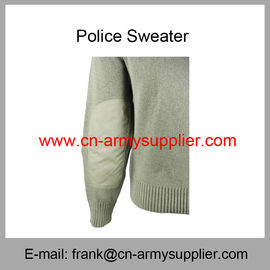 Wholesale Cheap China Military Wool Polyester Police Army Green Jumper