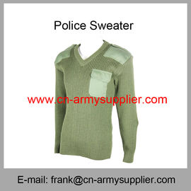 Wholesale Cheap China Military Wool Polyester Police Army Green Cardigan