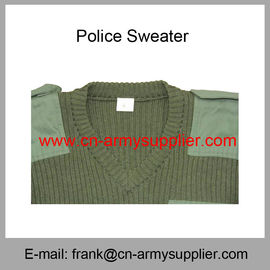 Wholesale Cheap China Military Wool Polyester Police Army Green Cardigan