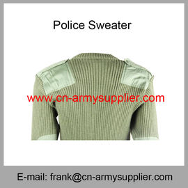 Wholesale Cheap China Military Wool Polyester Police Army Green Cardigan