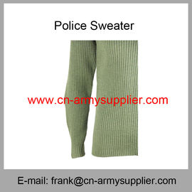 Wholesale Cheap China Military Wool Polyester Police Army Green Cardigan