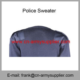 Wholesale Cheap China Military Wool Polyester Police Army Navy Blue Cardigan