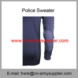 Wholesale Cheap China Military Wool Polyester Police Army Navy Blue Cardigan