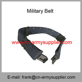 Wholesale Cheap China Army Polyester Navy Blue Military Metal Buckle Police Belt
