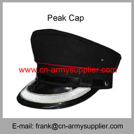 Wholesale Cheap China Military Silver Thread Color Army Police Peak Service Cap