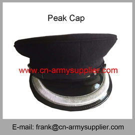 Wholesale Cheap China Military Silver Thread Color Army Police Peak Service Cap