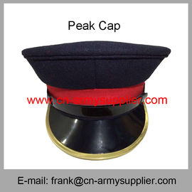 Wholesale Cheap China Military Embroidery Color Army Police Peak Service Cap