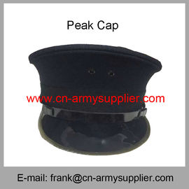 Wholesale Cheap China Military Embroidery Color Army Police Peak Service Cap