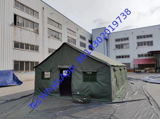 Depends On Different Size Of Military Tent Windows Quantity PVC Ground Sheet 45mm Pole