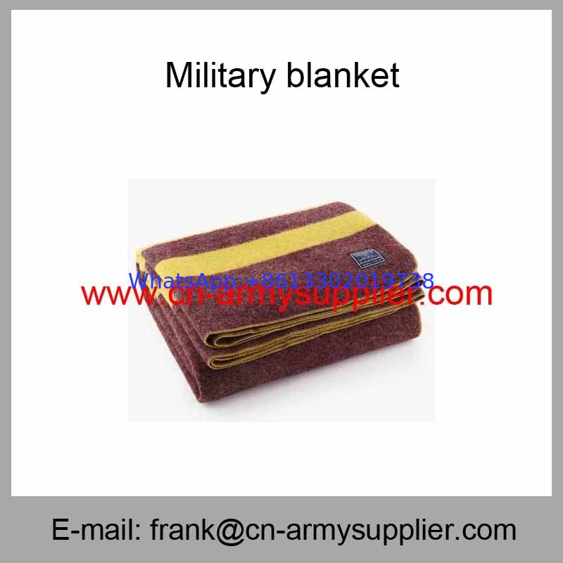 Wholesale Cheap China Military Wool Acrylic Polyester Army Blanket