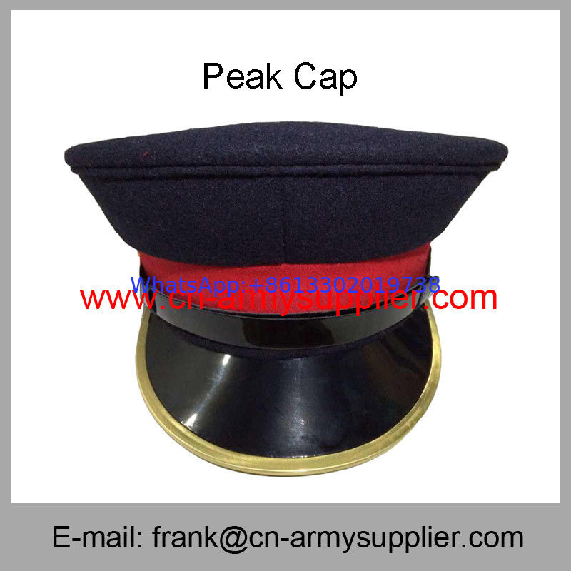 Wholesale Cheap China Military Embroidery Color Army Police Peak Service Cap
