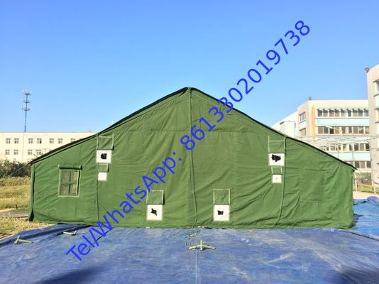 Tenda militar de poliéster para el ejército y la policía con láminas de suelo de PVC